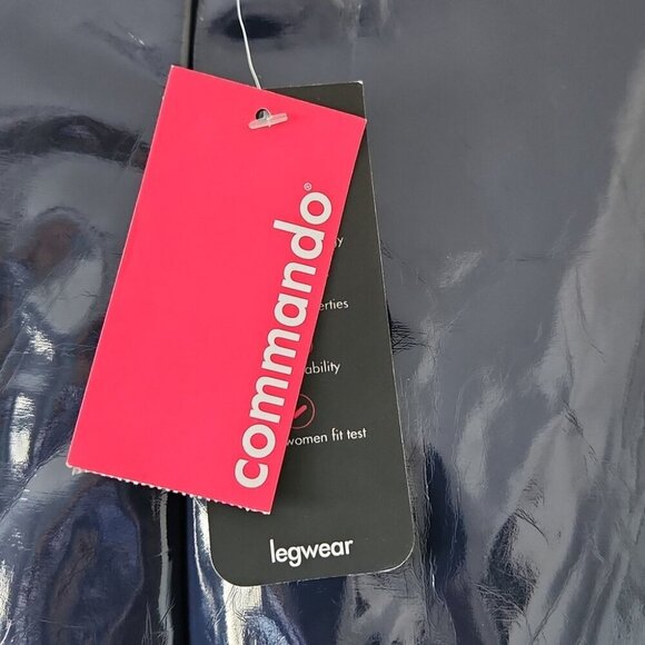 NWT COMMANDO | Faux Leather Latex Pants Navy Sz SMALL - Picture 4 of 5